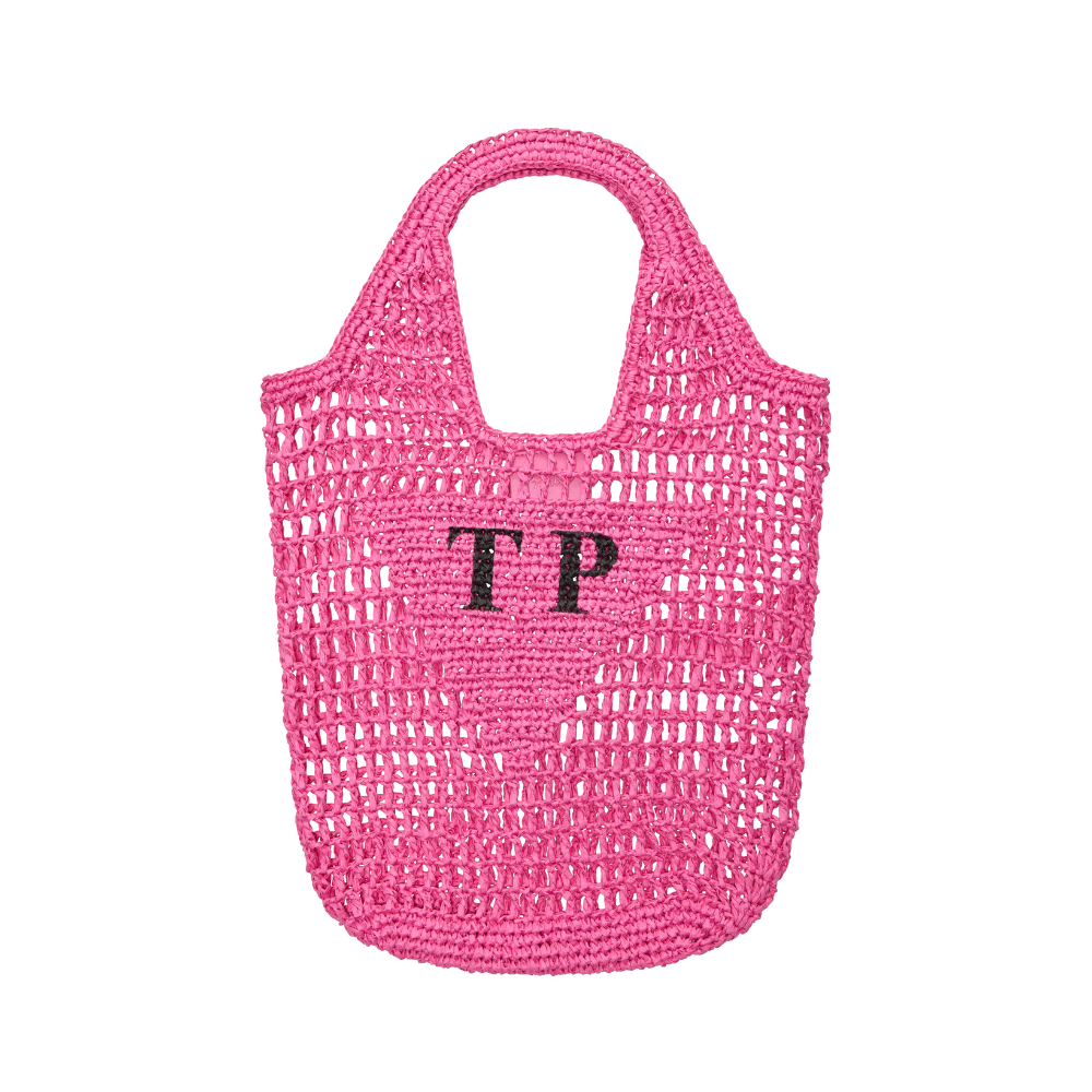 Personalised Woven Raffia Bag