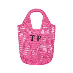 Personalised Woven Raffia Bag