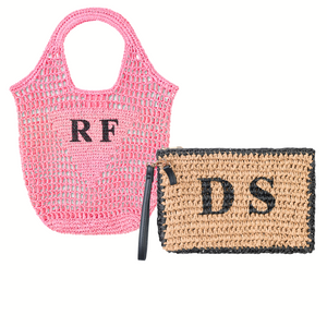 Raffia Bag & Clutch Bundle