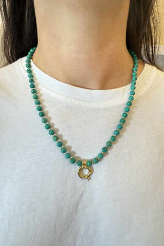 Sadie Charm Necklace - Turquoise