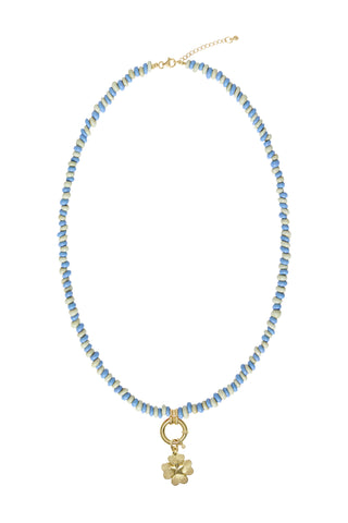 Sadie Charm Necklace - Mixed Blues