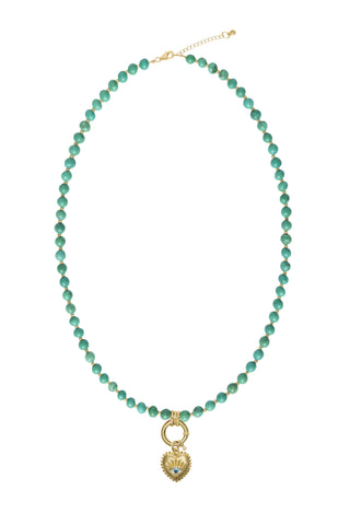 Sadie Charm Necklace - Turquoise