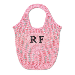 Personalised Woven Raffia Bag