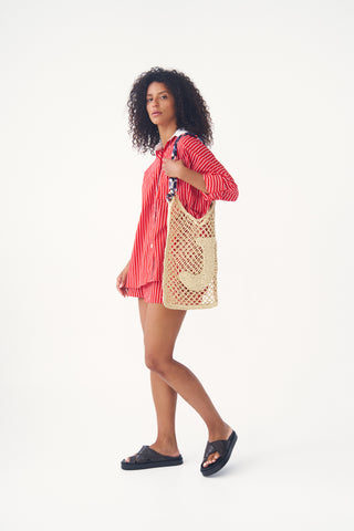 Ezra Set in Red & White