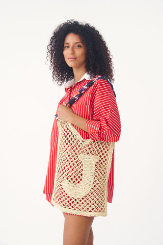 Ezra Set in Red & White