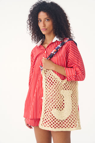 Ezra Set in Red & White