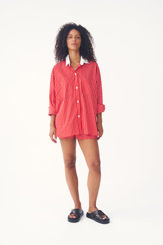 Ezra Set in Red & White