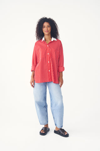 Ezra Set in Red & White