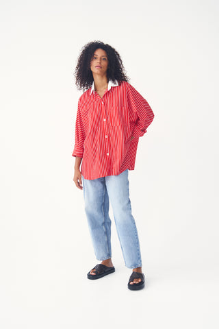 Ezra Set in Red & White