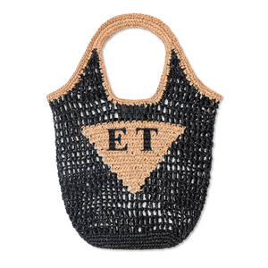 Personalised Woven Raffia Bag