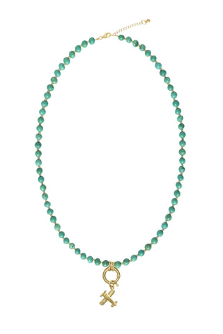 Sadie Charm Necklace - Turquoise