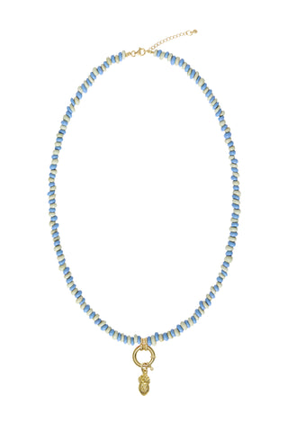 Sadie Charm Necklace - Mixed Blues