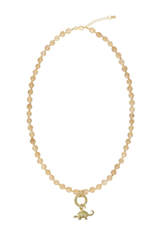 Sadie Charm Necklace - Yellow Jade