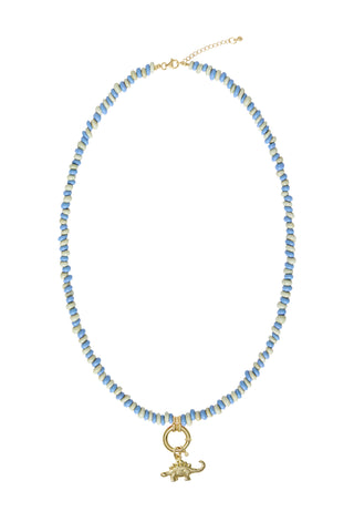 Sadie Charm Necklace - Mixed Blues