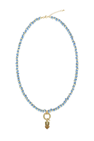Sadie Charm Necklace - Mixed Blues