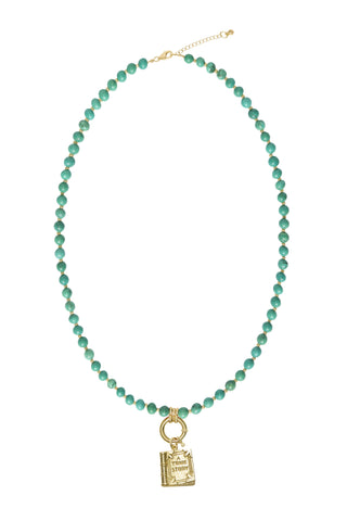 Sadie Charm Necklace - Turquoise