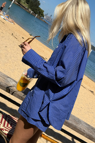 Ezra Set in Blue & White