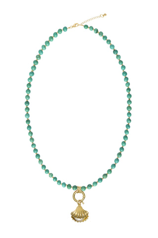 Sadie Charm Necklace - Turquoise