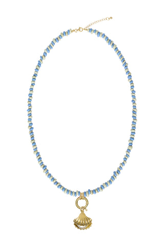 Sadie Charm Necklace - Mixed Blues