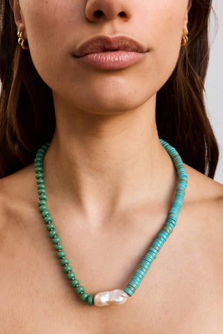 Eleanor Turquoise Beaded Necklace