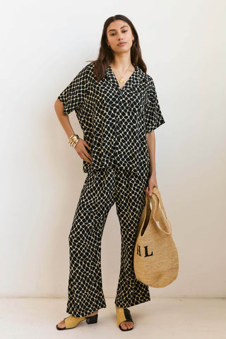 Lenny Set in Black & Cream