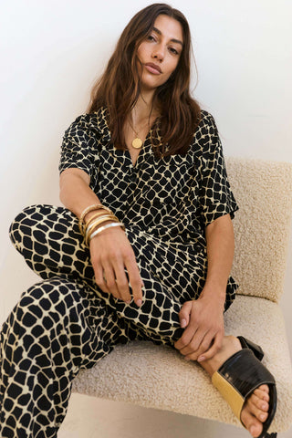 Lenny Set in Black & Cream