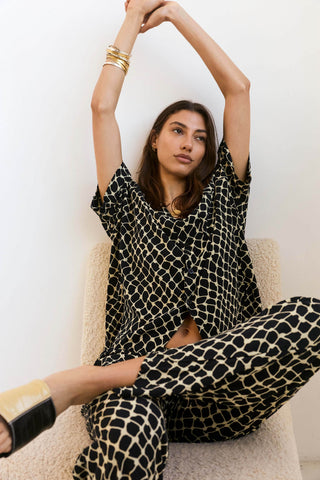 Lenny Set in Black & Cream