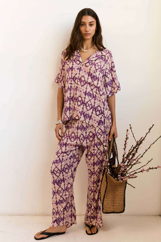 Lenny Set in Tie Dye Purple