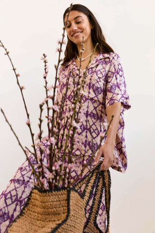 Lenny Set in Tie Dye Purple