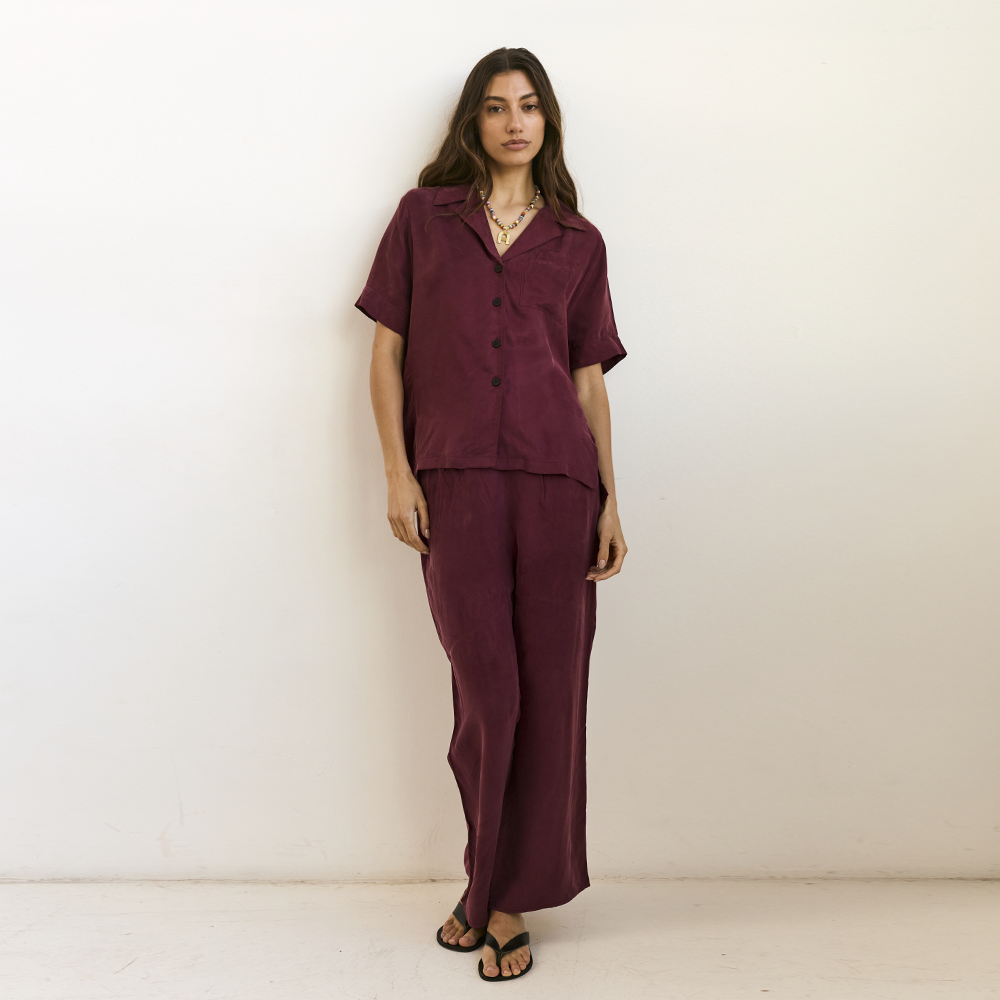 Lenny Set in Deep Red
