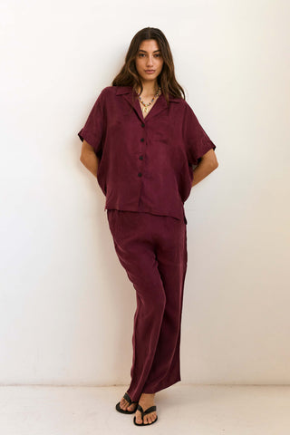 Lenny Set in Deep Red