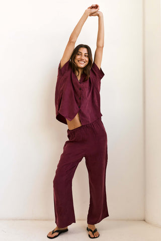 Lenny Set in Deep Red