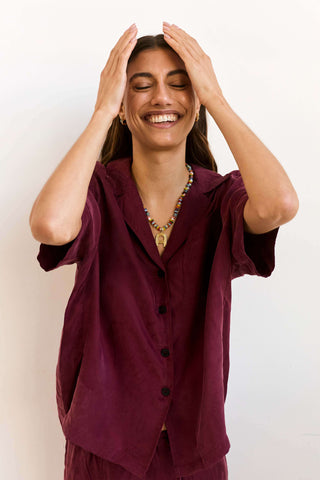 Lenny Set in Deep Red