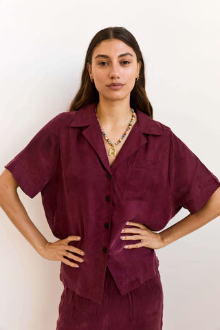 Lenny Set in Deep Red