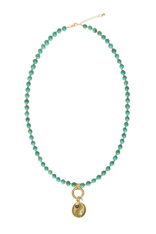 Sadie Charm Necklace - Turquoise