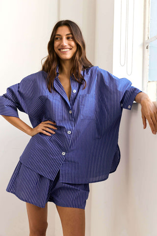 Ezra Set in Blue & White