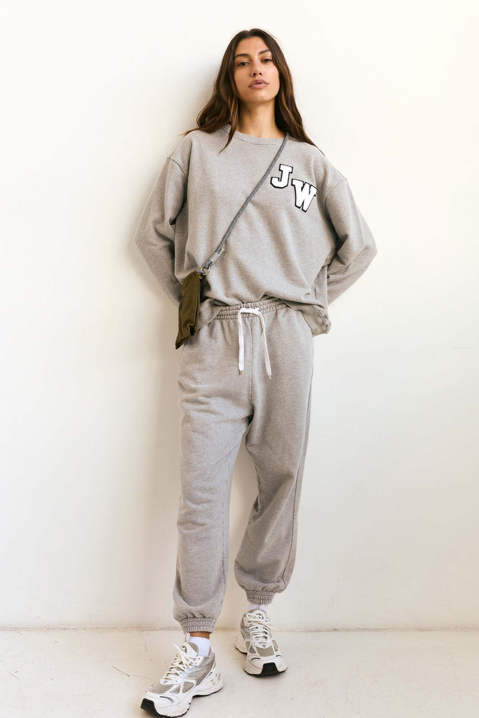Personalised Fleece Tracksuit in Light Grey