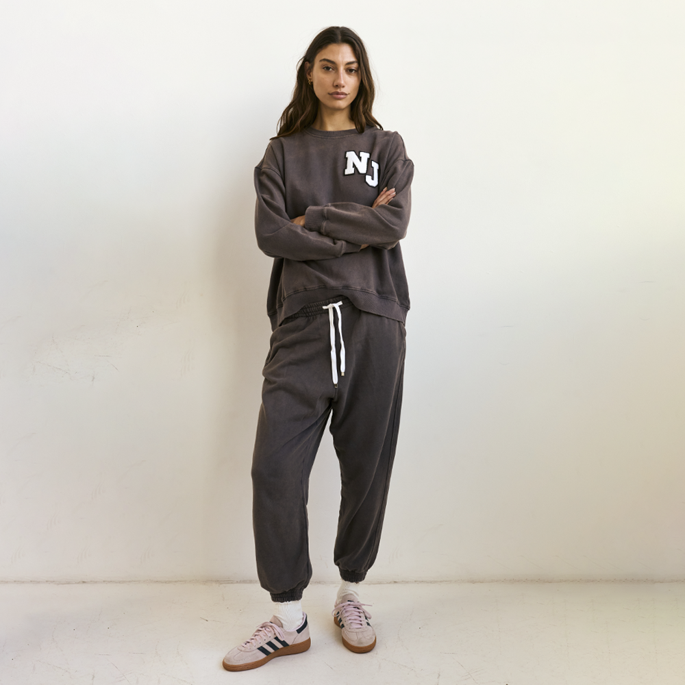 Personalised Fleece Tracksuit in Dusty Brown