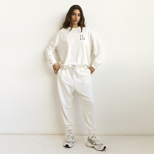 Personalised Fleece Tracksuit in Cream