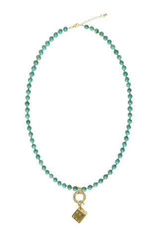 Sadie Charm Necklace - Turquoise