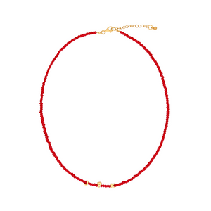 Tiny Dancer Beaded Initials Necklace