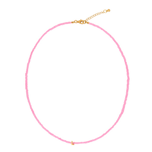 Tiny Dancer Beaded Initials Necklace