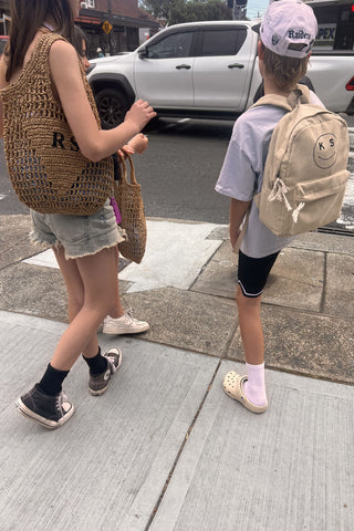 Mini Personalised Woven Raffia Bag