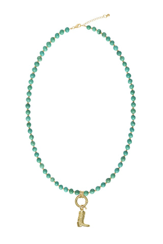 Sadie Charm Necklace - Turquoise