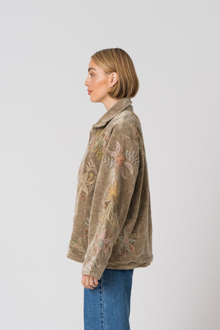 Embroidered Velvet Jacket