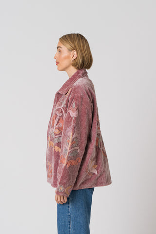 Embroidered Velvet Jacket