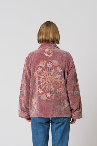 Embroidered Velvet Jacket