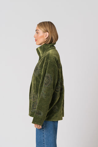 Embroidered Velvet Jacket