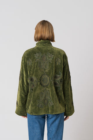 Embroidered Velvet Jacket