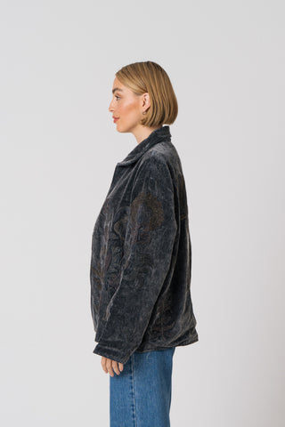 Embroidered Velvet Jacket